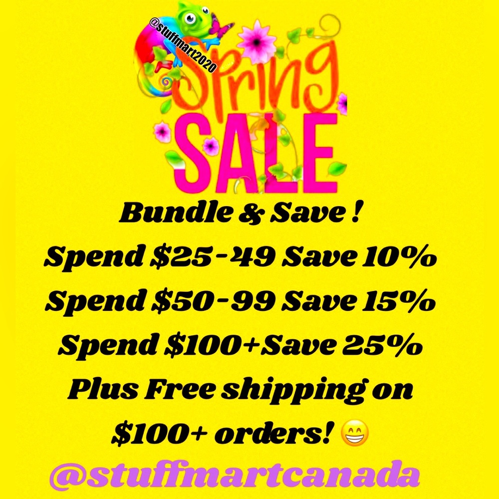 SPRING SALE! SAVE 10-25% on bundle orders ⭐️FREE SHIPPING ON PURCHASES OF 100+